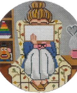 Grandma Stitching Girl