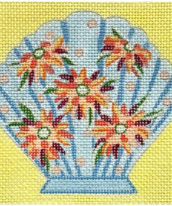 Yellow Floral Shell