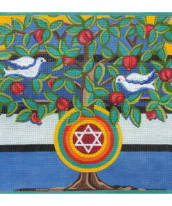 Doves in a Pomegranate Tree